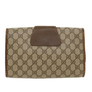 GUCCI GG Canvas Web Sherry Line Clutch Bag Beige Red Green 89.01.030 yk7159