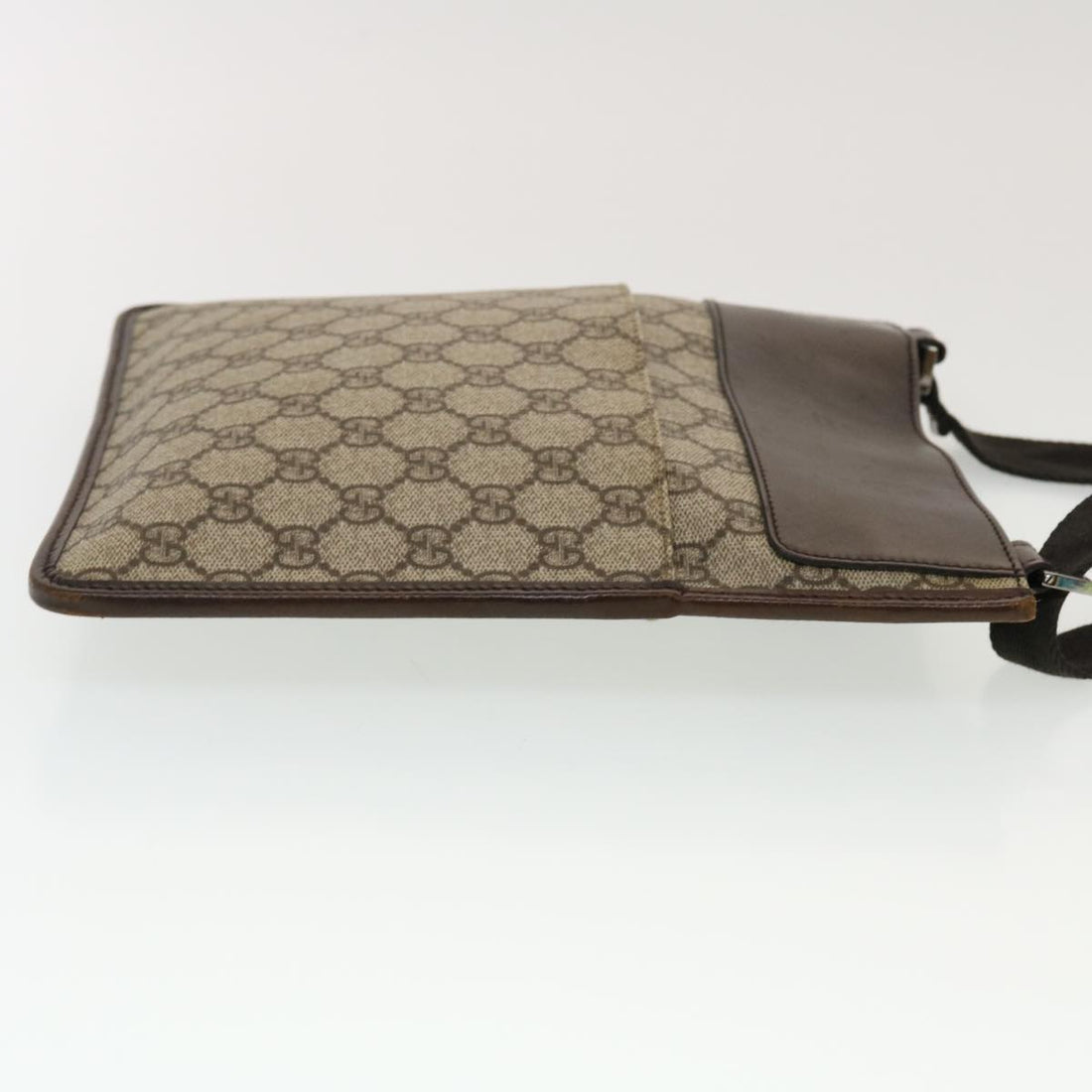 GUCCI GG Canvas Shoulder Bag PVC Leather Beige 27639 yk7163