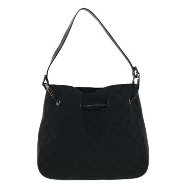 GUCCI GG Canvas Shoulder Bag Black yk7193