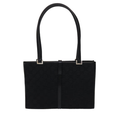 GUCCI GG Canvas Jackie Shoulder Bag Leather Black 01731/002122 yk7482