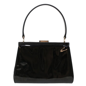 GUCCI Clasp Shoulder Bag Patent leather Black 000 781 0801 yk7572B