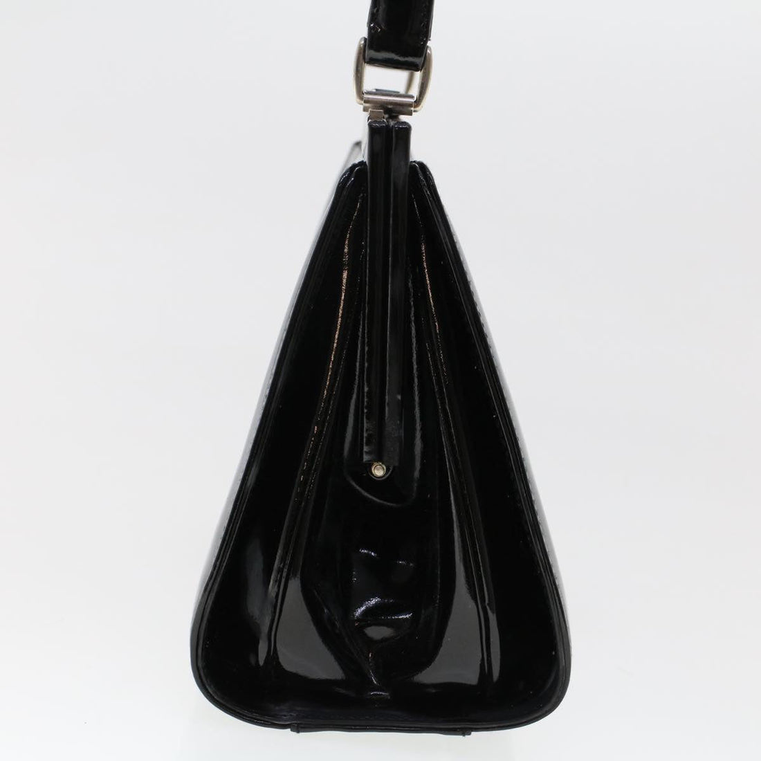 GUCCI Clasp Shoulder Bag Patent leather Black 000 781 0801 yk7572B