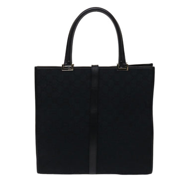 GUCCI GG Canvas Jackie Hand Bag Black yk7654B