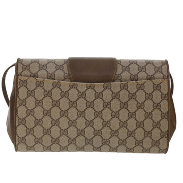 GUCCI GG Canvas Shoulder Bag PVC Leather Beige 904.02.050 yk7719