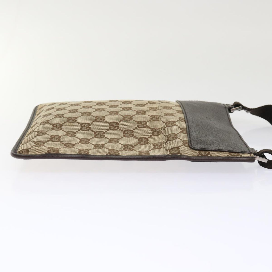 GUCCI GG Canvas Shoulder Bag Leather Beige 27639 yk7751