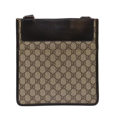 GUCCI GG Canvas Shoulder Bag PVC Leather Beige 27639 yk7766