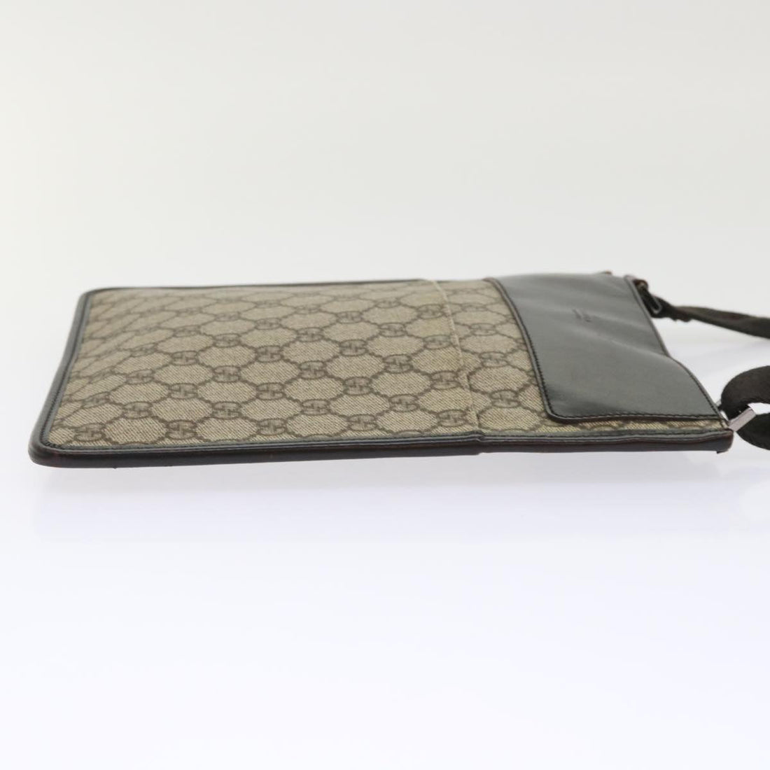 GUCCI GG Canvas Shoulder Bag PVC Leather Beige 27639 yk7766