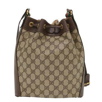 GUCCI GG Canvas Web Sherry Line Shoulder Bag Beige Red 164.02.034 yk7777