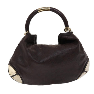 GUCCI Gucci Shima GG Canvas Bamboo Indy Shoulder Bag Brown 177088 yk7897