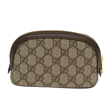 GUCCI GG Canvas Web Sherry Line Ophidia Cosmetic Pouch PVC Leather yk7912