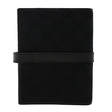 GUCCI GG Canvas Jackie Day Planner Cover Leather Black yk7939