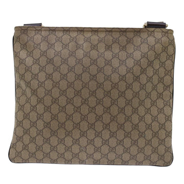 GUCCI GG Canvas Shoulder Bag PVC Leather Beige 201446 yk7961