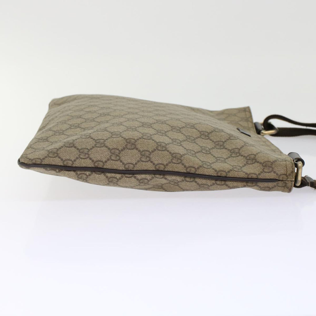 GUCCI GG Canvas Shoulder Bag PVC Leather Beige 201446 yk7961