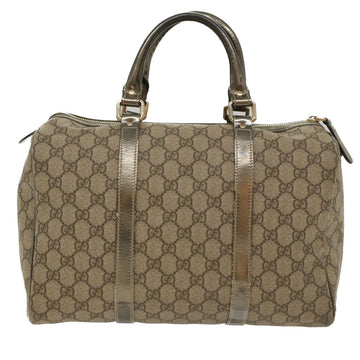 GUCCI GG Canvas Boston Bag PVC Leather Beige 193603 yk7999B
