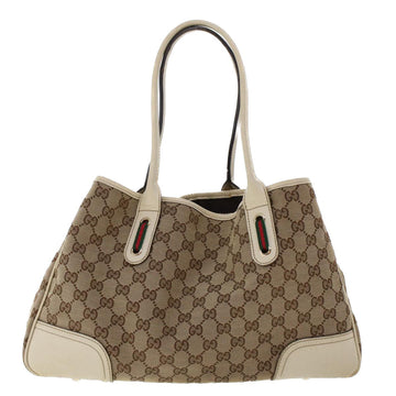 GUCCI GG Canvas Web Sherry Line Shoulder Bag Beige Red Green 163805 yk8074