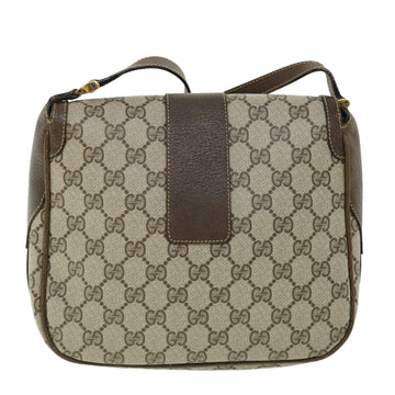 GUCCI GG Canvas Shoulder Bag PVC Leather Beige 001.115.4425 yk8215