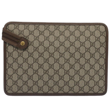 GUCCI GG Canvas Web Sherry Line Clutch Bag Beige Red Green 597619 yk8242