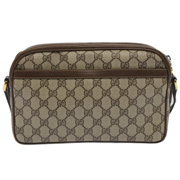 GUCCI GG Canvas Shoulder Bag PVC Leather Beige 001.56.0942 yk8312