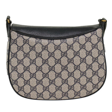 GUCCI GG Canvas Sherry Line Shoulder Bag Gray Red Navy 10 02 056 yk8393B