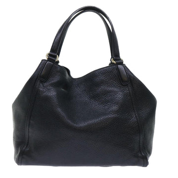 GUCCI Soho Shoulder Bag Leather Black 282309 yk8405