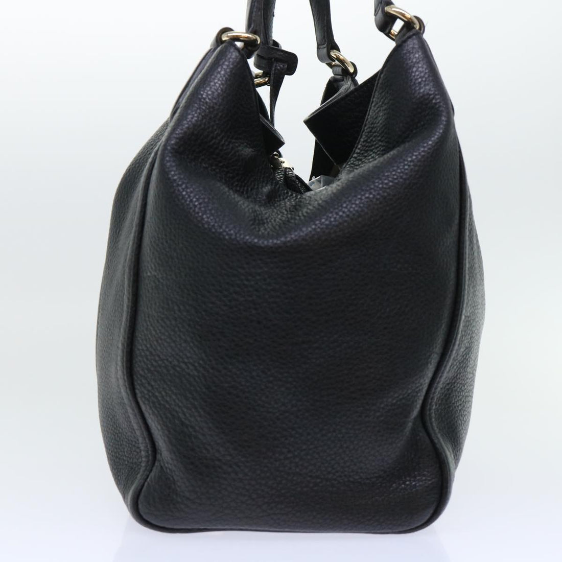 GUCCI Soho Shoulder Bag Leather Black 282309 yk8405