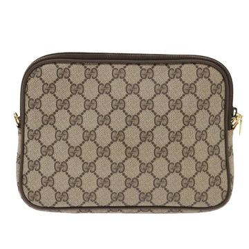 GUCCI GG Canvas Shoulder Bag PVC Leather Beige 97 02 068 yk8411