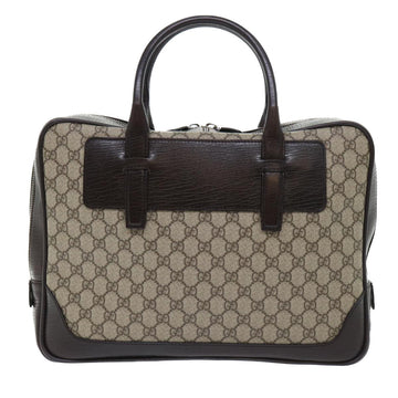 GUCCI GG Canvas Hand Bag PVC Leather Beige 101666 yk8422