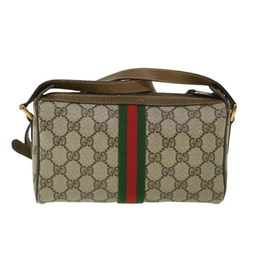 GUCCI GG Canvas Web Sherry Line Shoulder Bag Beige Red 89 02 018 yk8428