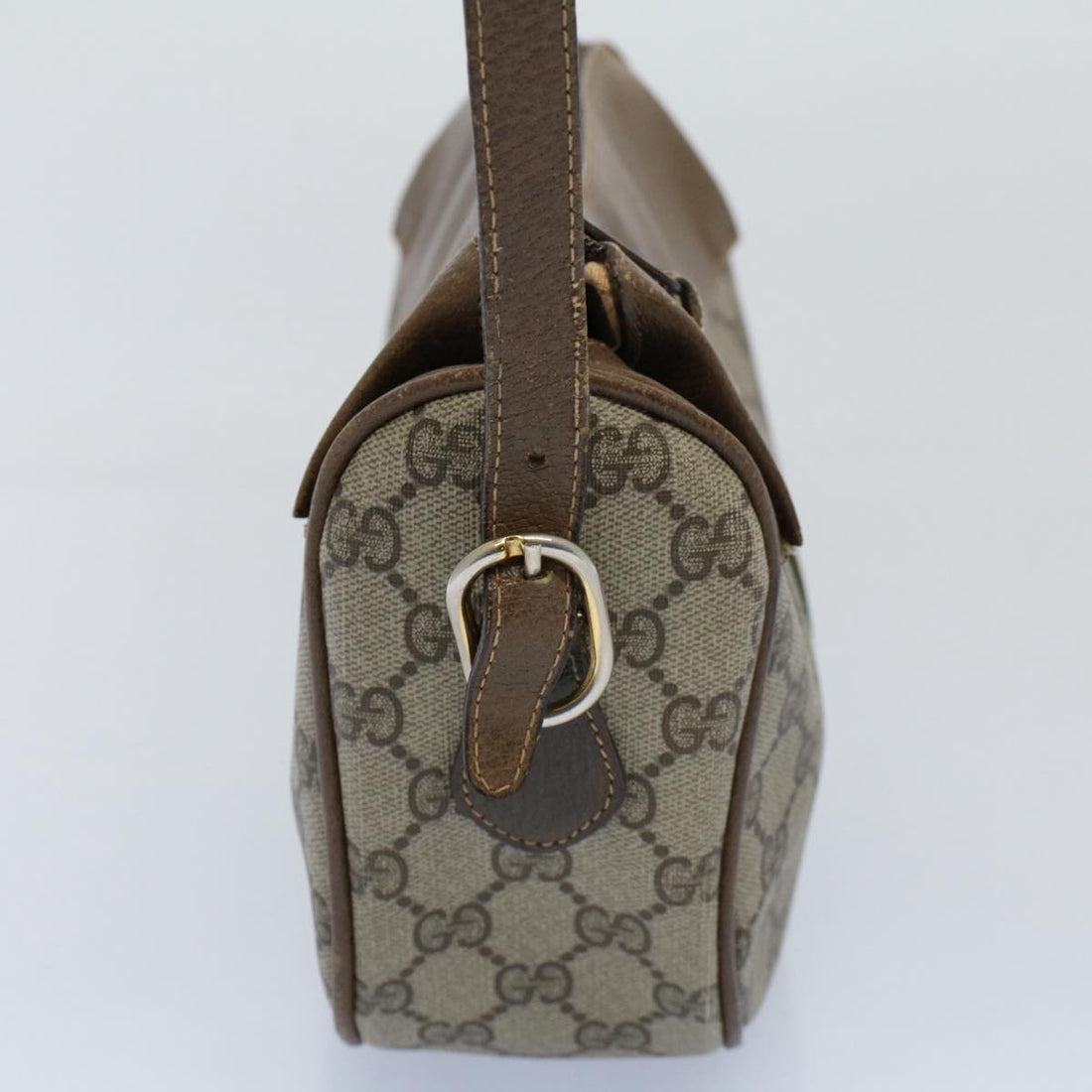 GUCCI GG Canvas Web Sherry Line Shoulder Bag Beige Green Red yk8510