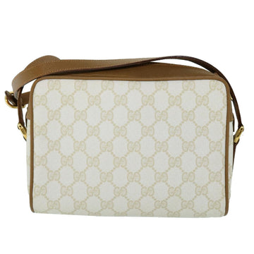 GUCCI GG Canvas Shoulder Bag PVC Leather Beige 119.02.087 yk8537