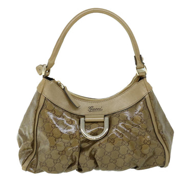 GUCCI GG Crystal Abbey Shoulder Bag Gold Tone 190525 yk8578