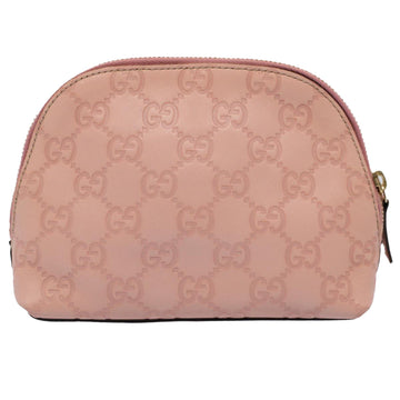 GUCCI GG Canvas Guccissima Pouch Pink 141810 yk8636