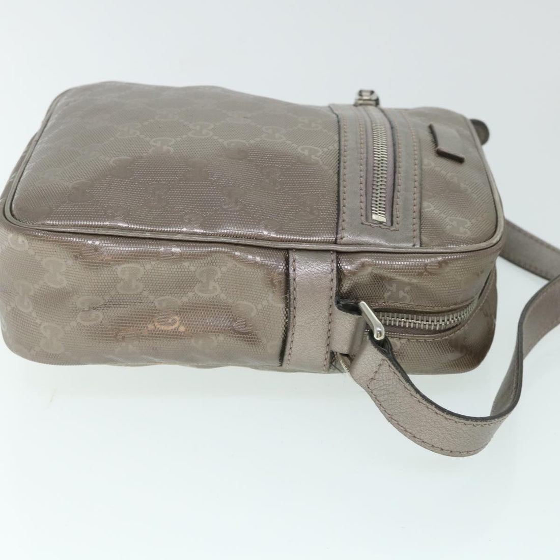 GUCCI GG Canvas Shoulder Bag PVC Leather Brown 233268 yk8653