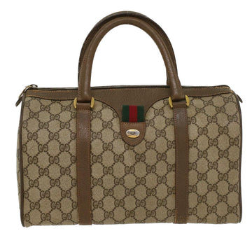 GUCCI GG Canvas Web Sherry Line Boston Bag Beige Red Green 39 02 007 yk8683