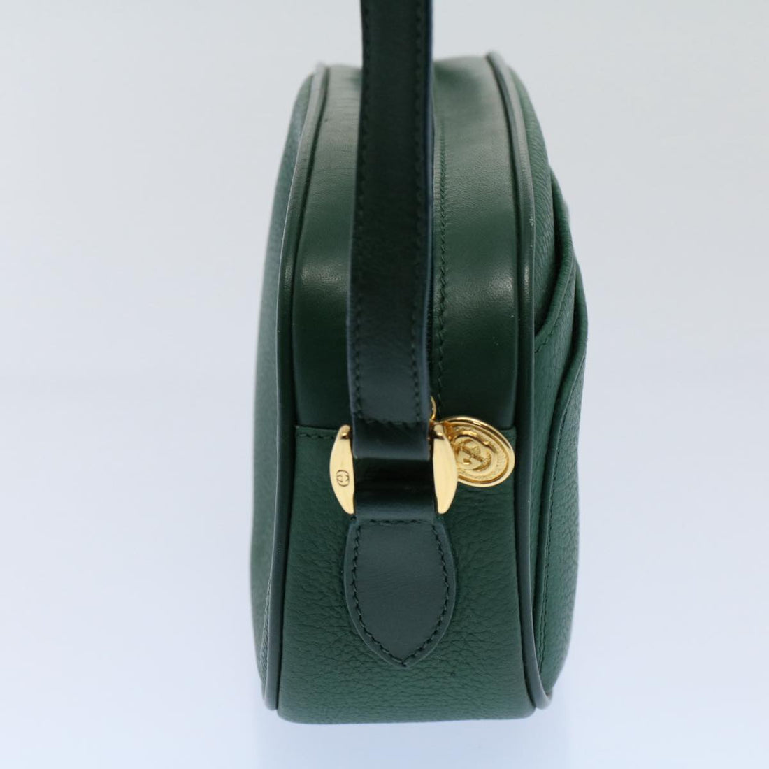 GUCCI Shoulder Bag Leather Green 007 113 0115 yk8692