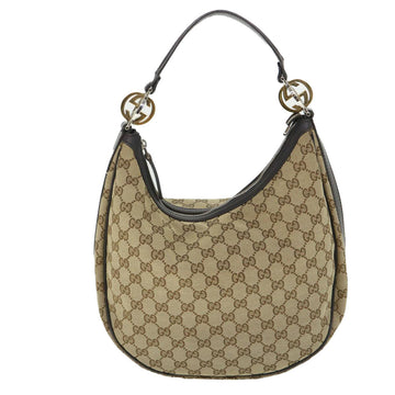 GUCCI GG Canvas Shoulder Bag Beige 232962 yk8702