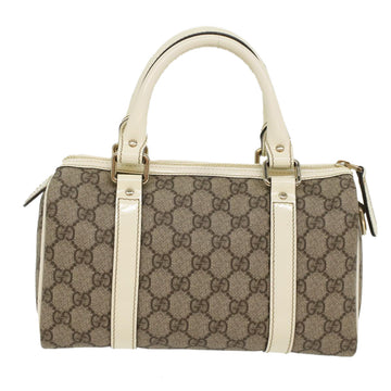 GUCCI GG Canvas Mini Boston Bag PVC Leather Beige 193604 yk8727