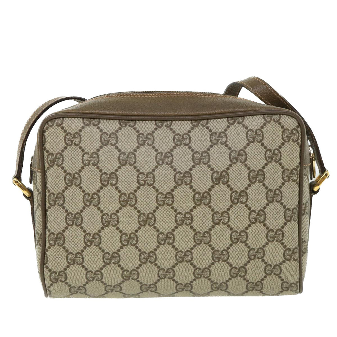 GUCCI GG Canvas Web Sherry Line Shoulder Bag Beige Red 56 02 087 yk8741