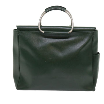GUCCI Hand Bag Leather Green 002.3754 yk8860