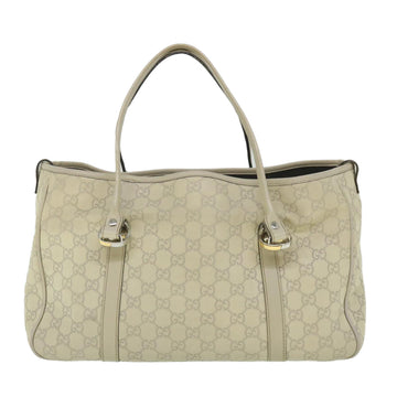 GUCCI GG Canvas Guccissima Tote Bag White 232957 yk8944