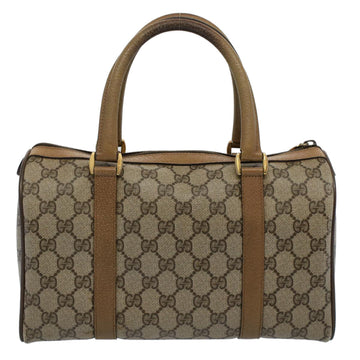 GUCCI GG Supreme Web Sherry Line Boston Bag Beige Red 116 02 006 yk9266