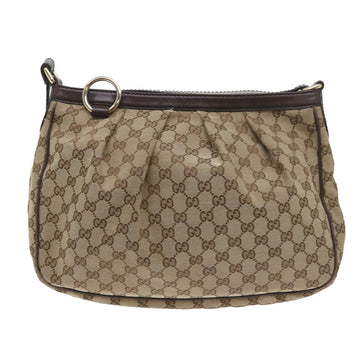 GUCCI GG Canvas Shoulder Bag Beige 296834 yk9363