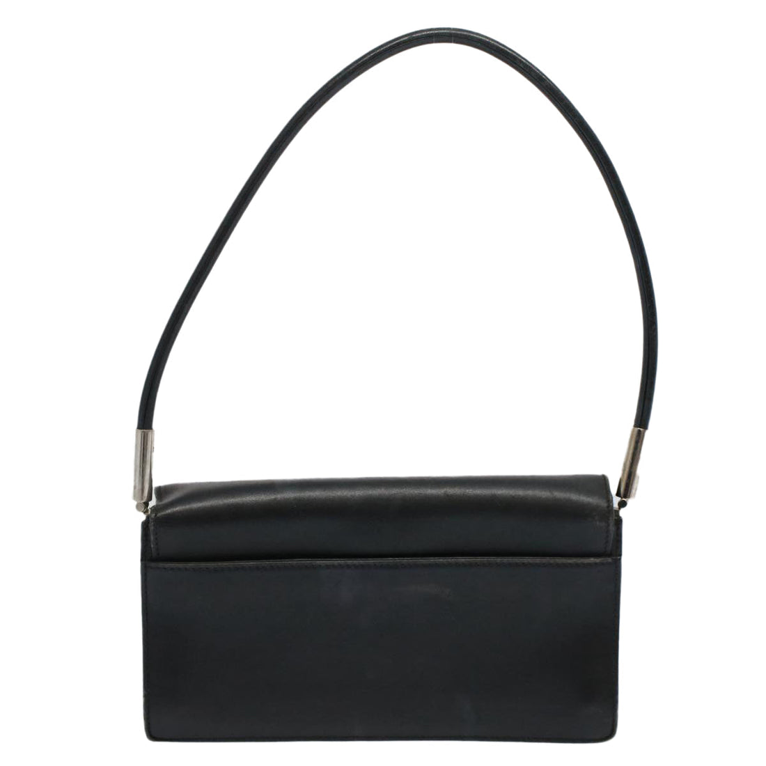 GUCCI Shoulder Bag Leather Black 001 3815 yk9381