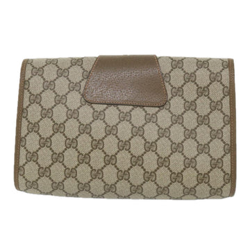 GUCCI GG Supreme Web Sherry Line Clutch Bag Beige Red 89 01 030 yk9482