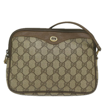 GUCCI GG Supreme Shoulder Bag PVC Leather Beige 56 02 068 yk9527