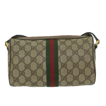 GUCCI GG Supreme Web Sherry Line Shoulder Bag Beige Red 89 02 018 yk9578