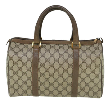 GUCCI GG Supreme Web Sherry Line Boston Bag Beige Red 98 02 007 yk9594