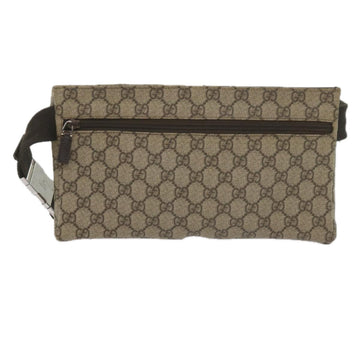 GUCCI GG Canvas Waist bag PVC Beige 28566 yk9788