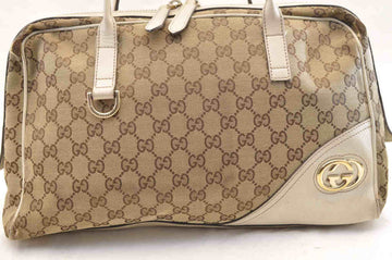 GUCCI GG Canvas Tote Bag Brown yy580