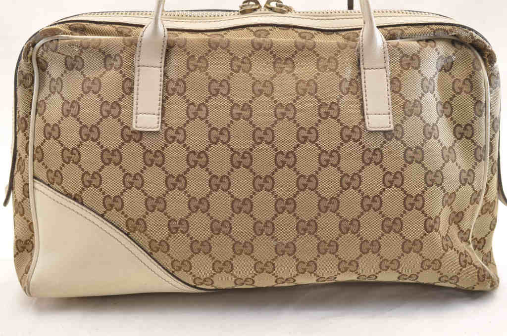 GUCCI GG Canvas Tote Bag Brown yy580